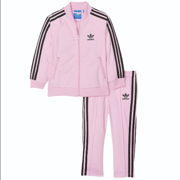 pink and black adidas jumpsuit